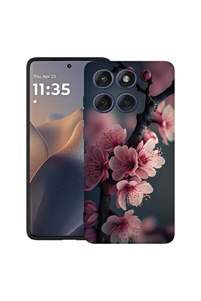 bestcase ¬Æ Husa pentru Poco X6 5G cu Design Cherry Blossom, TPU Mat Ultra Sl...