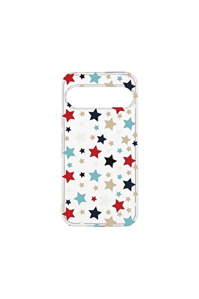 bestcase ¬Æ Husa Clear Silicon 2MM, Compatibila Cu Google Pixel 9 Pro, Stars,...