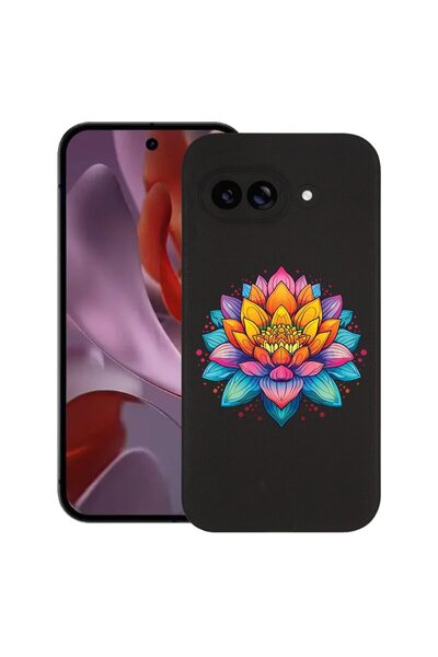 bestcase Калъф за Google Pixel 9a, Dream Colors Flower, Тънък силиконов 0.8ММ...