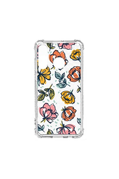 bestcase Husa Αντικραδασμική Θήκη Σιλικόνης Συμβατή με Huawei P30 Lite, Λουλο...