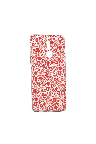 bestcase Калъф с десен на червени цветя, за Huawei Mate 10 Lite, устойчив на ...