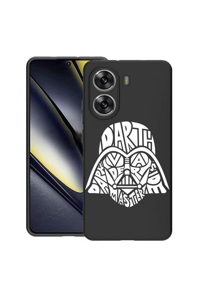 bestcase ¬Æ Husa pentru Poco X7 Pro 5G, Calligraphy Darth Vader, Slim Silicon...