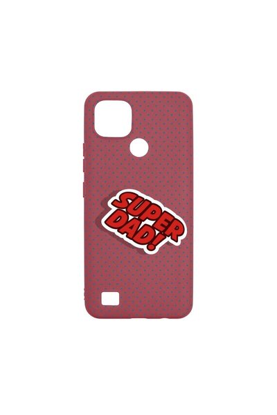 bestcase Husa Silicon, Compatibila Cu Realme C21, Super Dad, rezistenta la uz...