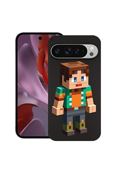 bestcase Θήκη για Google Pixel 9 Pro XL, Χαρακτήρας Minecraft, Λεπτή σιλικόνη...