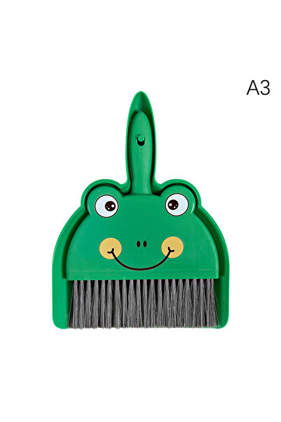 Choice A3 Cartoon Small Broom Dustpan Set Household Desk Cleaning Garbage Sho...