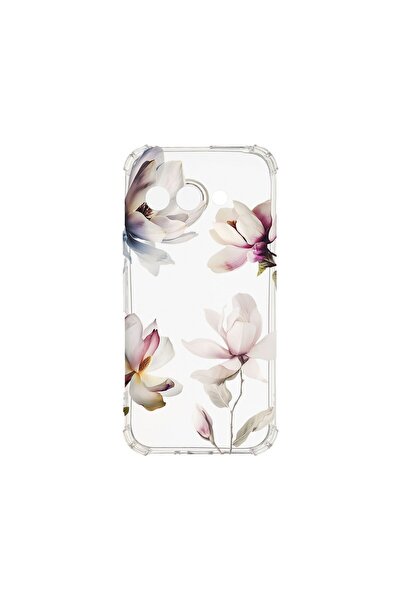 bestcase Противоударен калъф, съвместим с Google Pixel 9a, с флорален дизайн ...