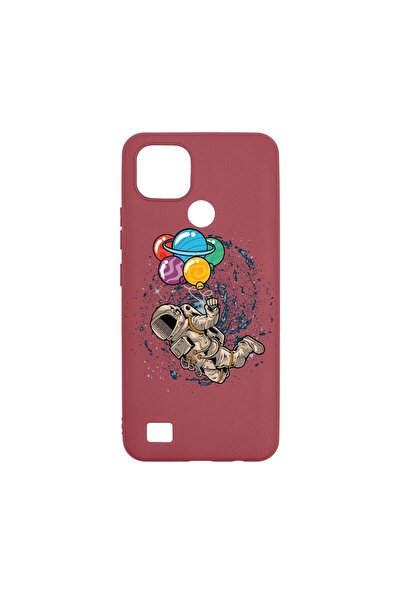 bestcase Θήκη σιλικόνης, Συμβατή με Realme C21, Χαρούμενος Αστροναύτης, ανθεκ...