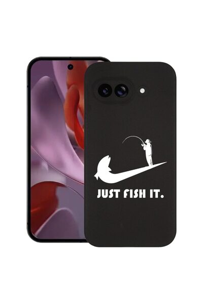 bestcase Θήκη για Google Pixel 9a, Just Fish It, Λεπτή σιλικόνη 0.8MM, Αντικρ...