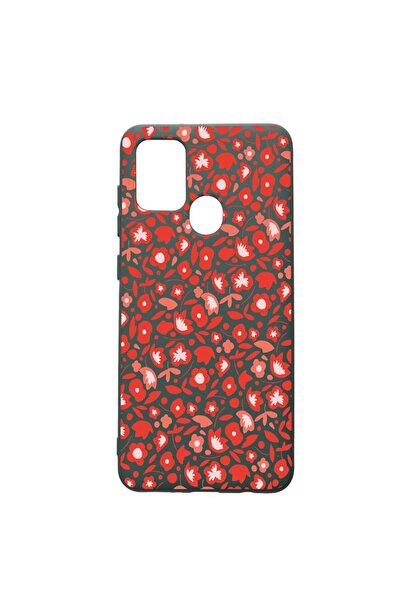 bestcase Husa Premium Silicon Compatibila Cu Huawei P Smart 2020, Red Flowers...
