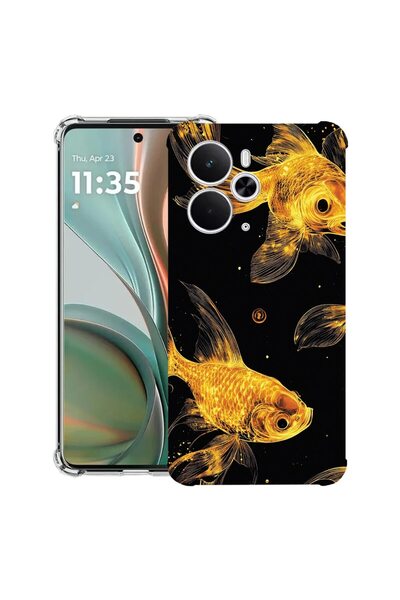 bestcase Husă pentru Realme 14 5G cu design Pești Aurii, Antișoc, Colțuri înt...