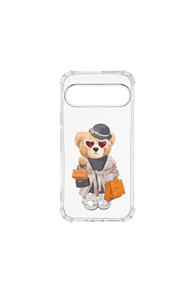 bestcase Husa Αντικραδασμική 1.5MM, Συμβατή με Google Pixel 9, Σχέδιο Αρκουδά...
