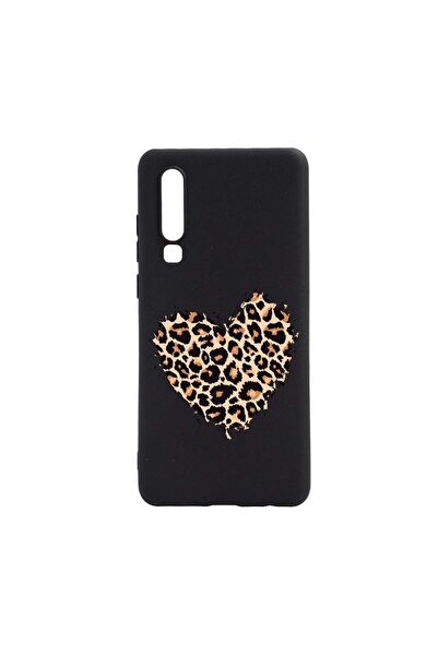 bestcase Husa Silicon Compatibila Cu Huawei P30, Leopard Heart, rezistenta la...