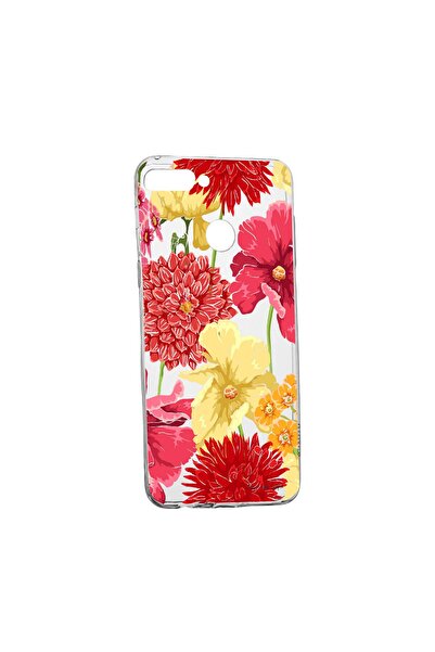 bestcase Husa Flowers Rosu Galben, pentru Huawei Y6 Prime 2018, rezistenta la...