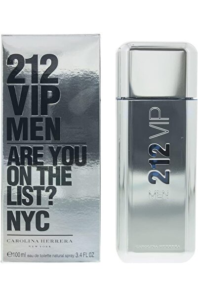 Ch CHCH 212 VIP Men Eau de Toilette 100ml - Silver Metal Bottle
