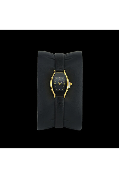 FITRON SMALL ROUNDED RECTANGLE 7872 L GOLD DIAL - WOMEN'S QUARTZ