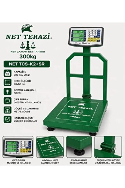 Net Terazi 300 Kğ Terazi Elektronik Terazi Şarjlı Kantar Arka Korumalı Tartı ...