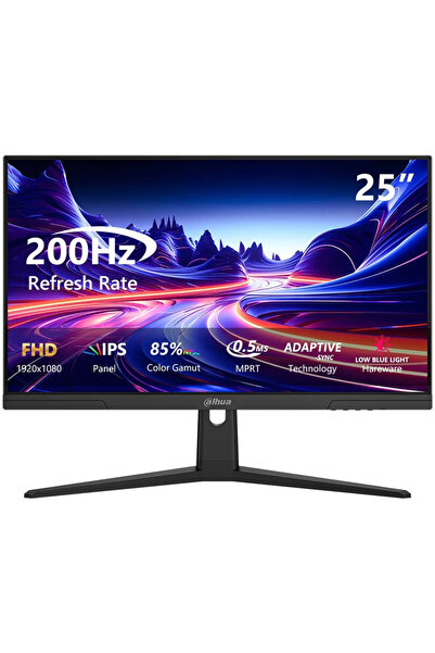 DAHUA 24.5" IPS LM25-E231BN 0.5ms 200Hz HDMI-DP EV Ofis Tipi Monitör (1920x1080)