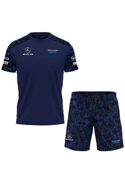 OEM Compleu tricou si pantaloni scurti pentru barbati Mercedes Williams D050