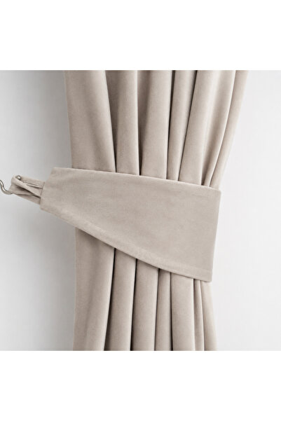 Velaria set de eșarfe decorative din catifea, tip cordon cu buclă pentru perdele