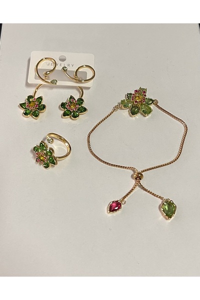 Niloshe&Sinoshe NS Accesories Bijuteri çiçekli set