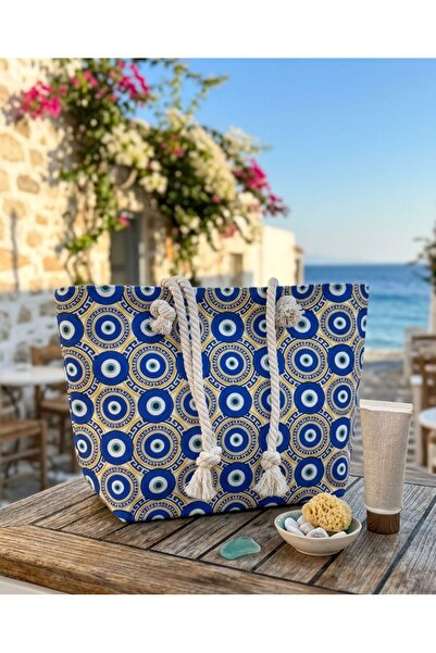 mikam Patterned Beach Bag 53*35 cm