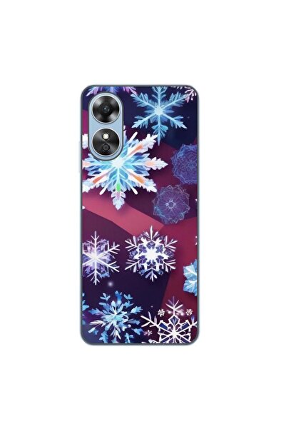 OEM Husa compatibila cu Oppo A17 Silicon Gel Tpu Model Fulgi de Gheata