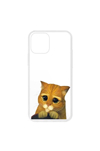 OEM Husa compatibila cu Apple iPhone 12 Mini Silicon Transparenta Model Puss ...