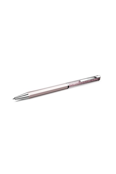 Swarovski Crystalline Tükenmez Kalem, Pembe lakeli, krom kaplama
