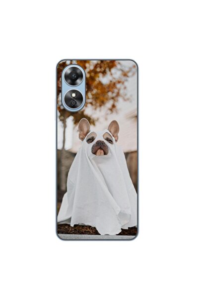 OEM Husa compatibila cu Oppo A17 Silicon Gel Tpu Model Halloween Catel Costum...