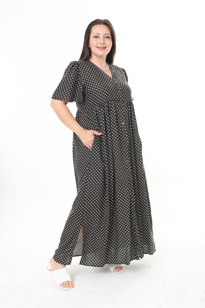 XL Modam Women's Polka Dot Plus Size Dress