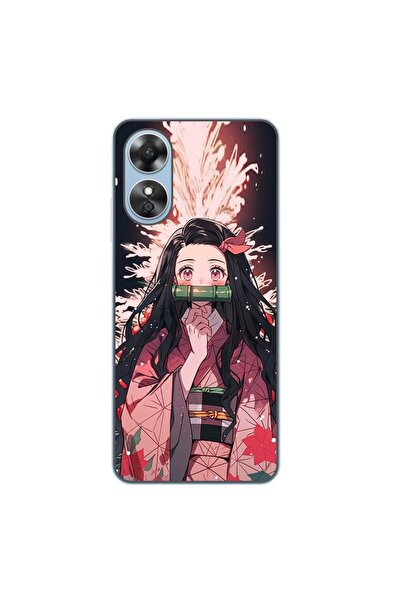 OEM Husa compatibila cu Oppo A17 Silicon Gel Tpu Model Demon Slayer Nezuko