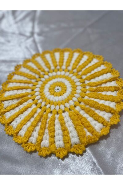 efelia concept Sari White Hand Knitted Fiber - Dowery Fiber - 1 Piece