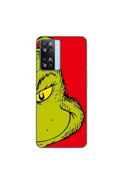 OEM Husa compatibila cu Oppo A57s Silicon Gel Tpu Model Craciun Grinch Face