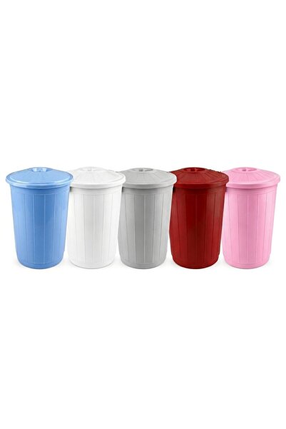 HerEveOyuncak Çöp Kovası 70 Lt Plastik Çöp Kovası Kapaklı Büyük Boy Çööp Bido...