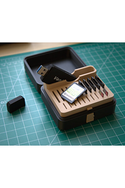 3D snaxx Fotoğrafçı Hafıza Kartı Organizeri – SD / Micro SD Koruma Kutusu (10...