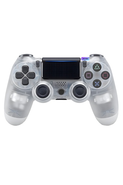 Velaris Wireless PS4 Controller Transparent DoubleShock - Haptic Feedback & P...