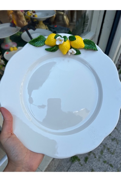 Tasarım Limonlu servis tabağı