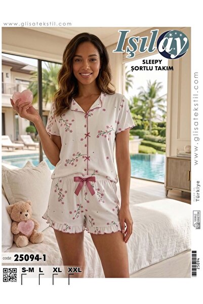 Işılay Sleepy Shorts Set (Buttonless)
