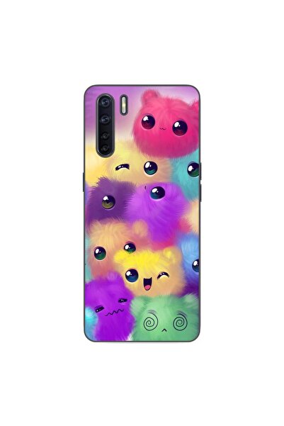 OEM Husa compatibila cu Oppo A91 Silicon Gel Tpu Model Pufosi Colorati
