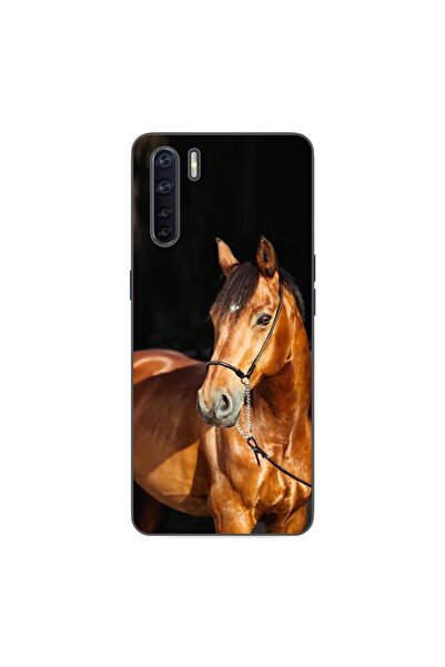 OEM Husa compatibila cu Oppo A91 Silicon Gel Tpu Model Cal pe Fundal Negru