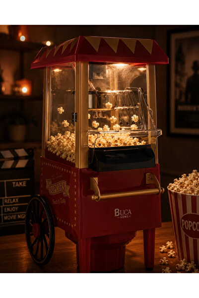 Generic Brand Oil-Free Corn Popper Machine Hot Air Popcorn Maker Nostalgic De...