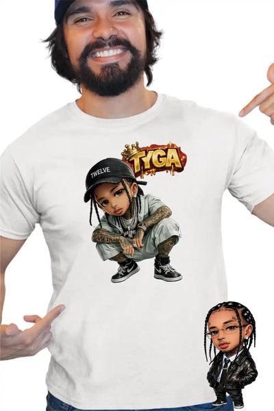 OEM Tricou Barbati Tyga Hip Hop Party Vibe