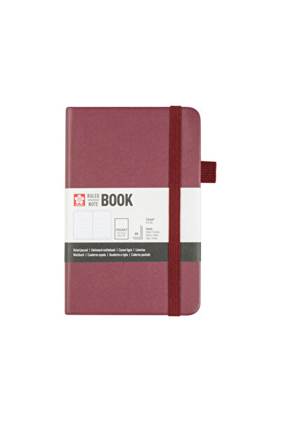 Sakura Ruled Notebook Mulberry 9X14Cm 140Gr 80 Sheets Lined Notebook