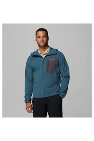 Columbia Tall Heıghts Iıı Hooded Softshel L Erkek Mavi Softshell Wo3966-429