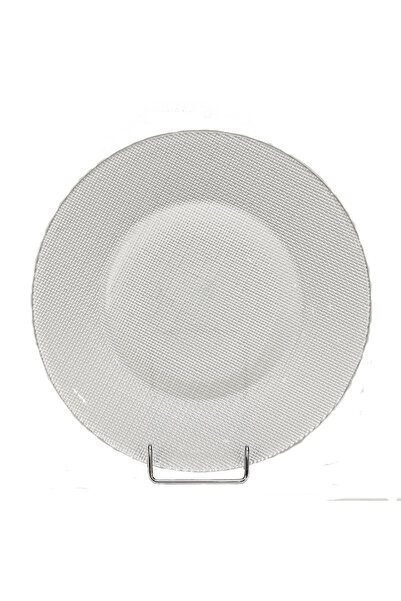 Bormioli Rocco Bormioli Πιατέλα Γυάλινη Στρογγυλή Γκρι INCA 31cm