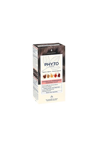 Phyto Κιτ Βαφής Μαλλιών Καφέ Χρώμα 4