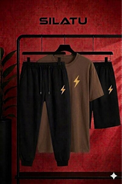 SILATU 3-Piece Lightning Printed Set