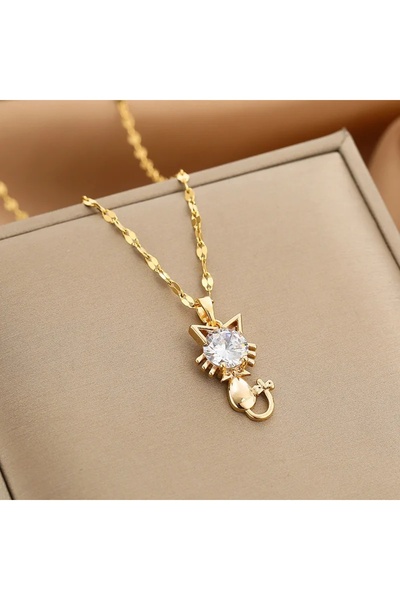 Aylin Cat pendent necklace