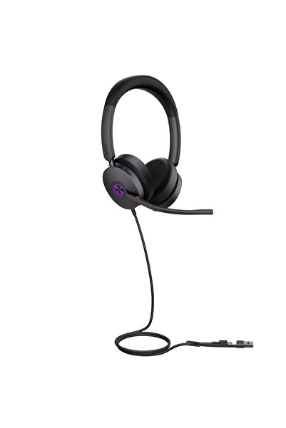 Yealink Căști UH48 Dual UC USB-C/A, cu fir, 20 - 20000 Hz, Apeluri/Muzică, 16...