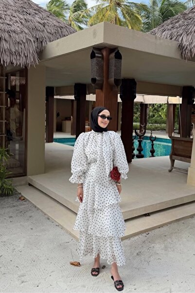 kyline Puantiye Baskılı Pearl Etek Takım